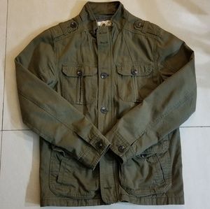 Olive green utility jacket